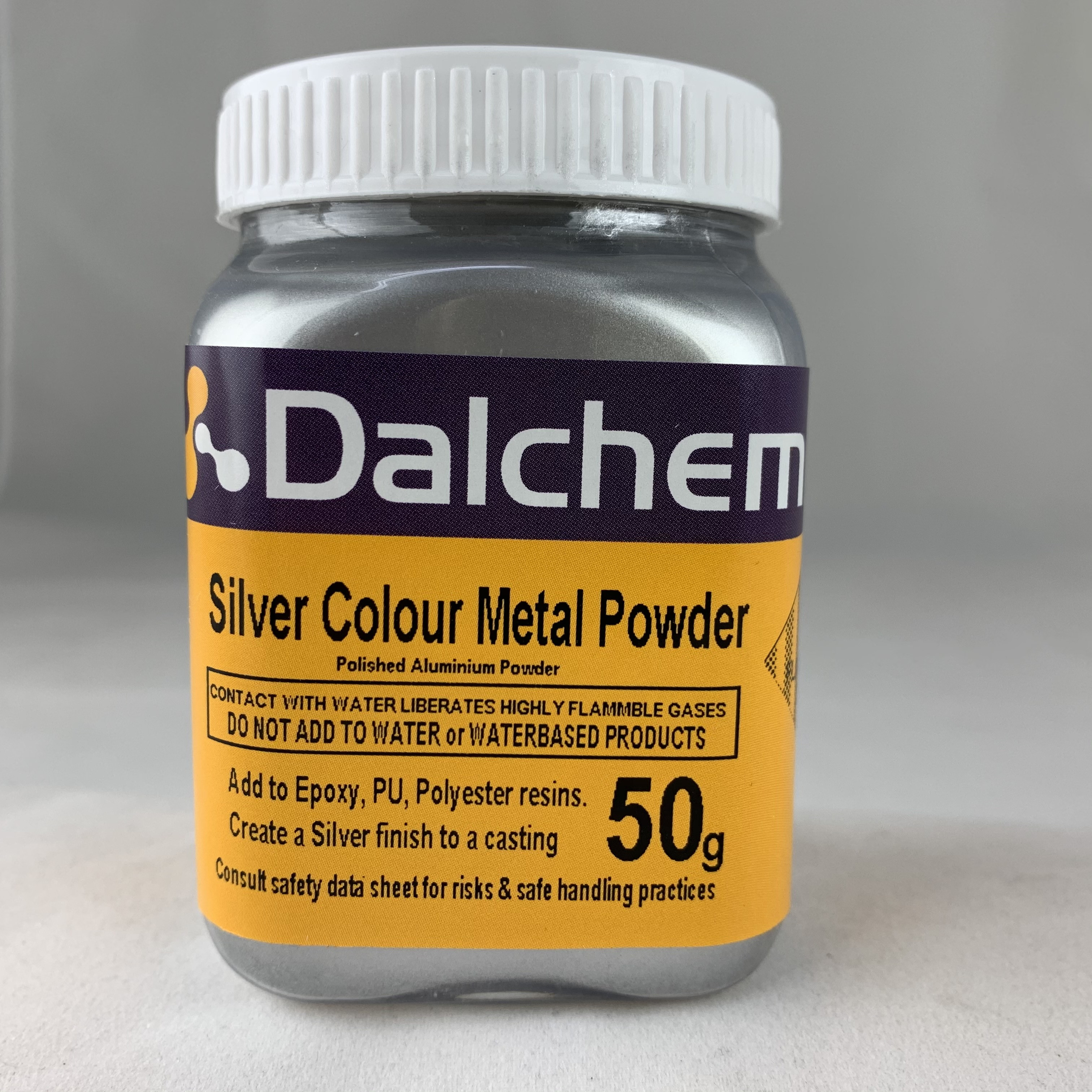 Silver Coloured Powder 50g 
