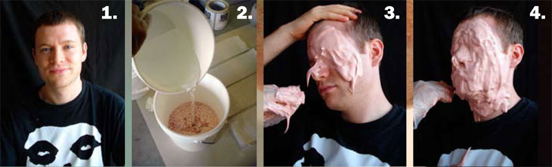 Latex Mask Making - How To Make Your Own Face Into A Latex Monster Mask?  Step 1 | Dalchem
